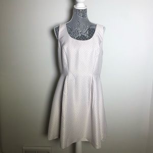 Jacob A Line Black and White Polka Dot Dress